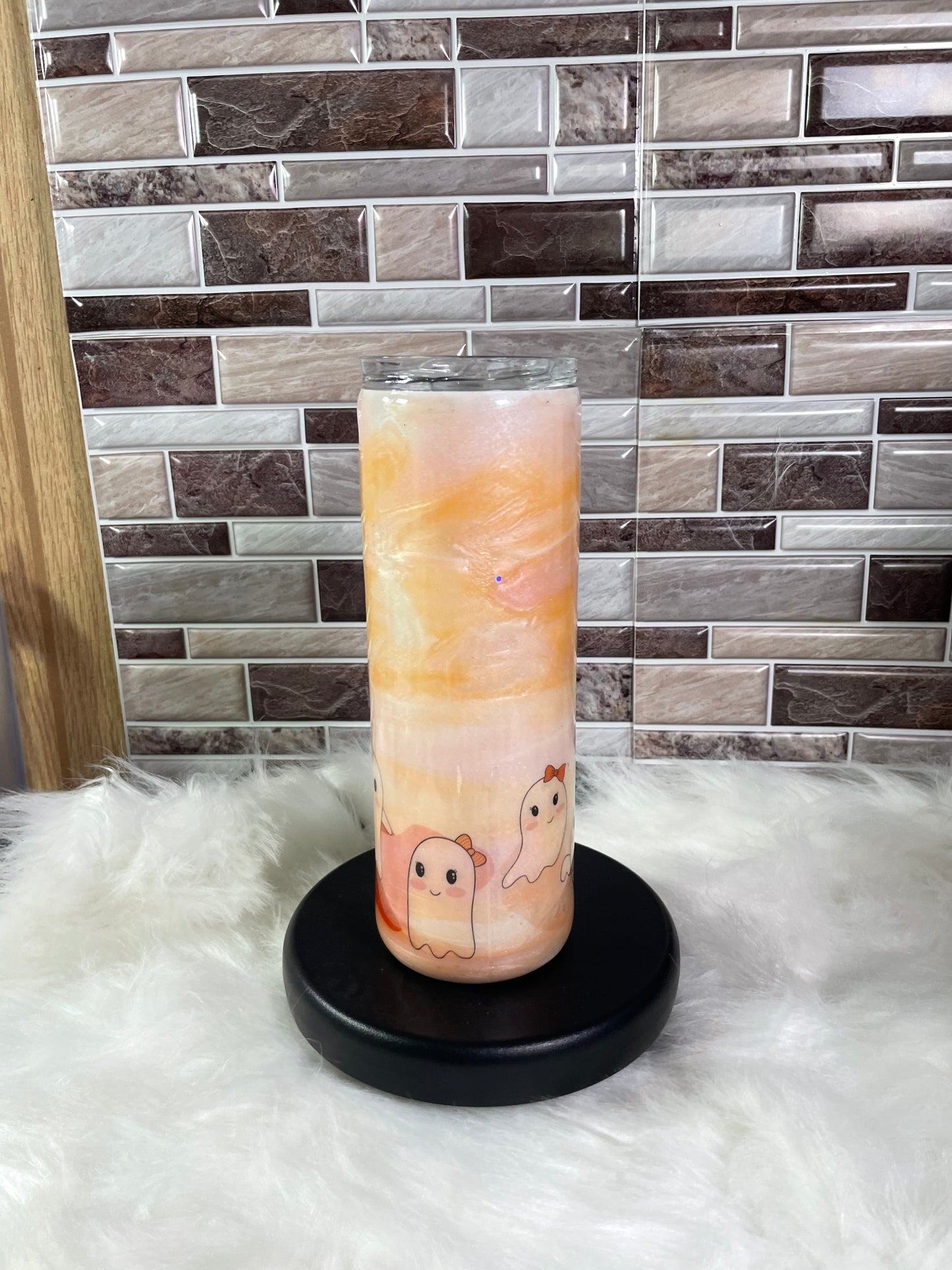 20 oz Stainless Steel Ink Swirl - Hey Boo Tumbler