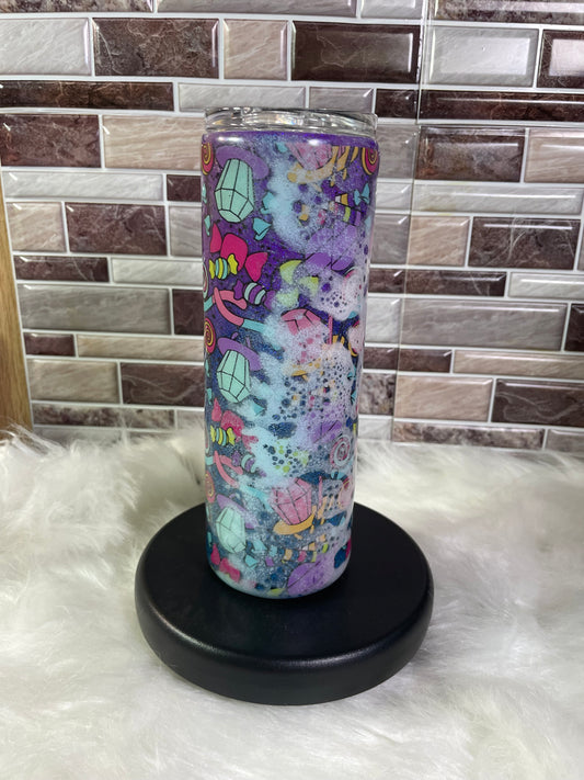 20 oz Stainless Steel Power Wash - Glitter & Vinyl Candy Tumbler