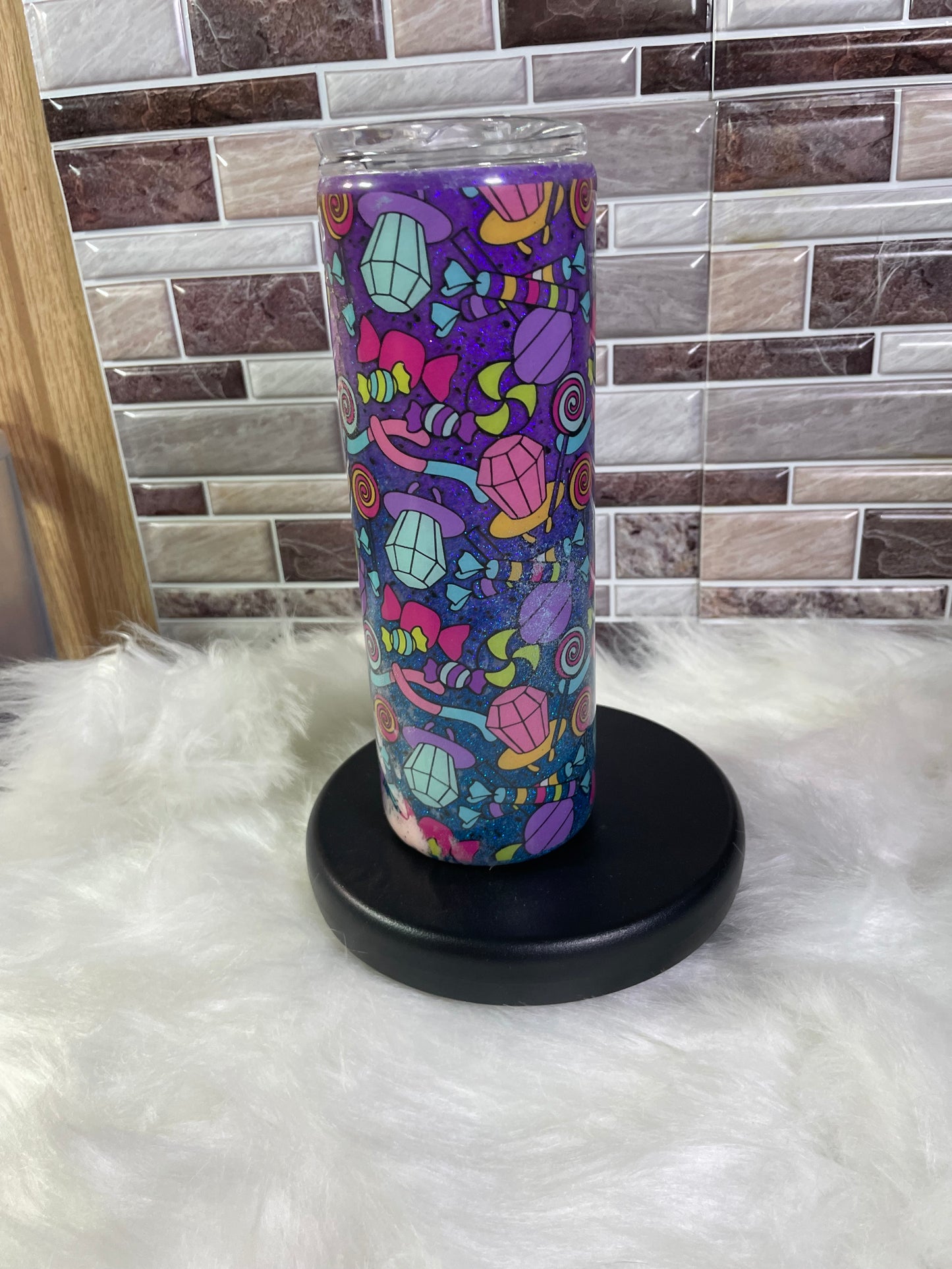 20 oz Stainless Steel Power Wash - Glitter & Vinyl Candy Tumbler