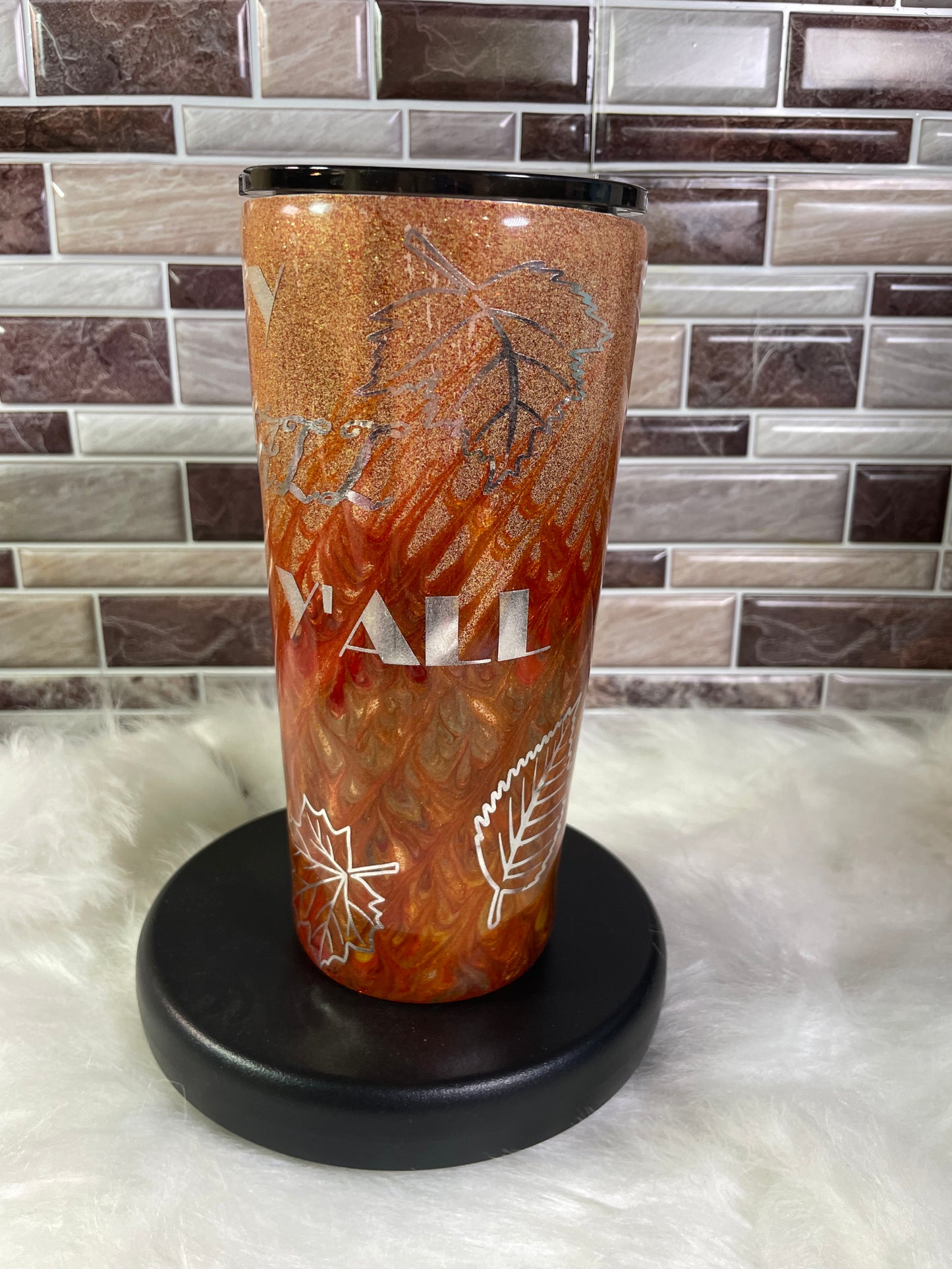 24 oz Stainless Steel Fall Grab & Pull Tumbler