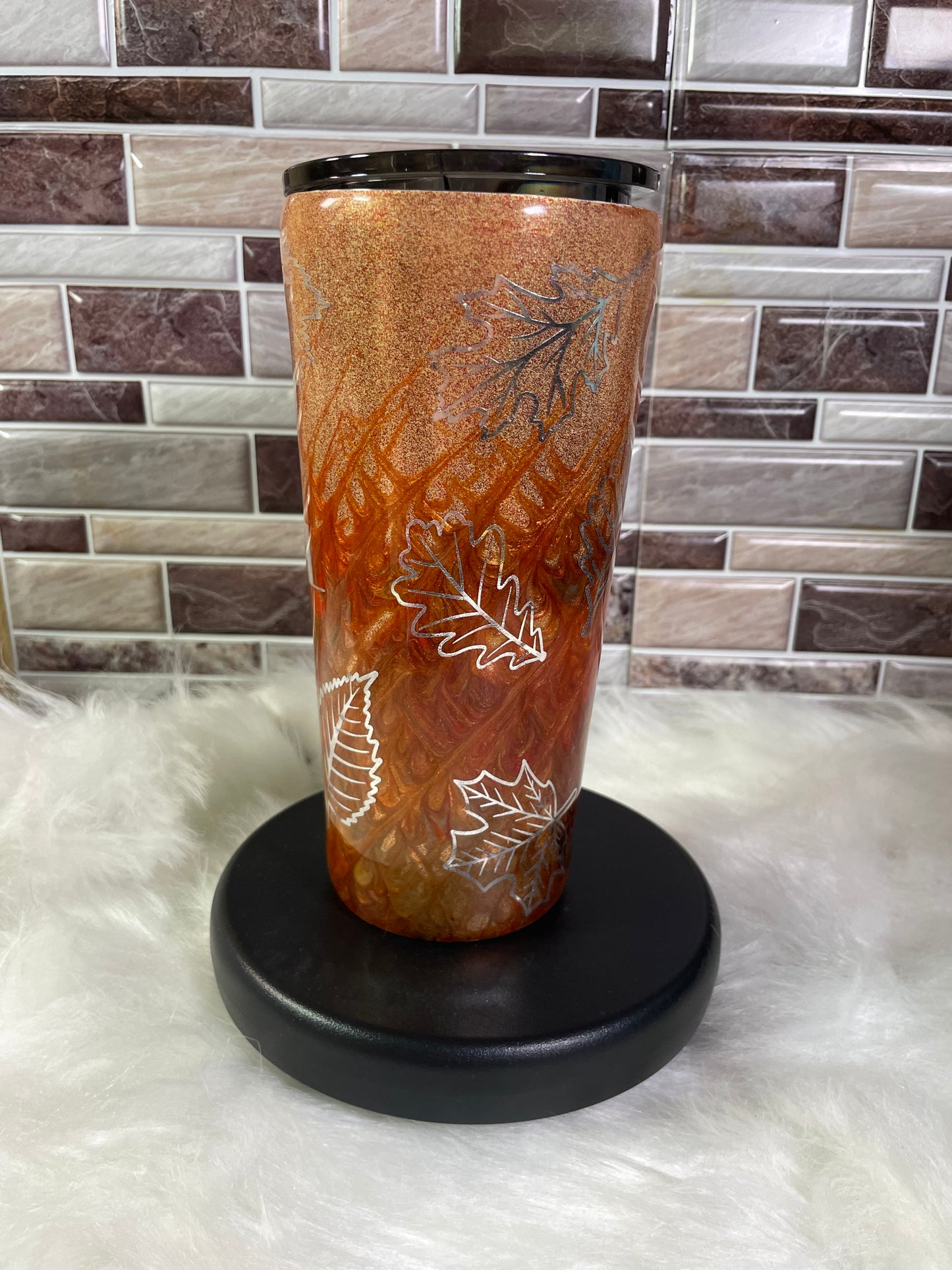 24 oz Stainless Steel Fall Grab & Pull Tumbler