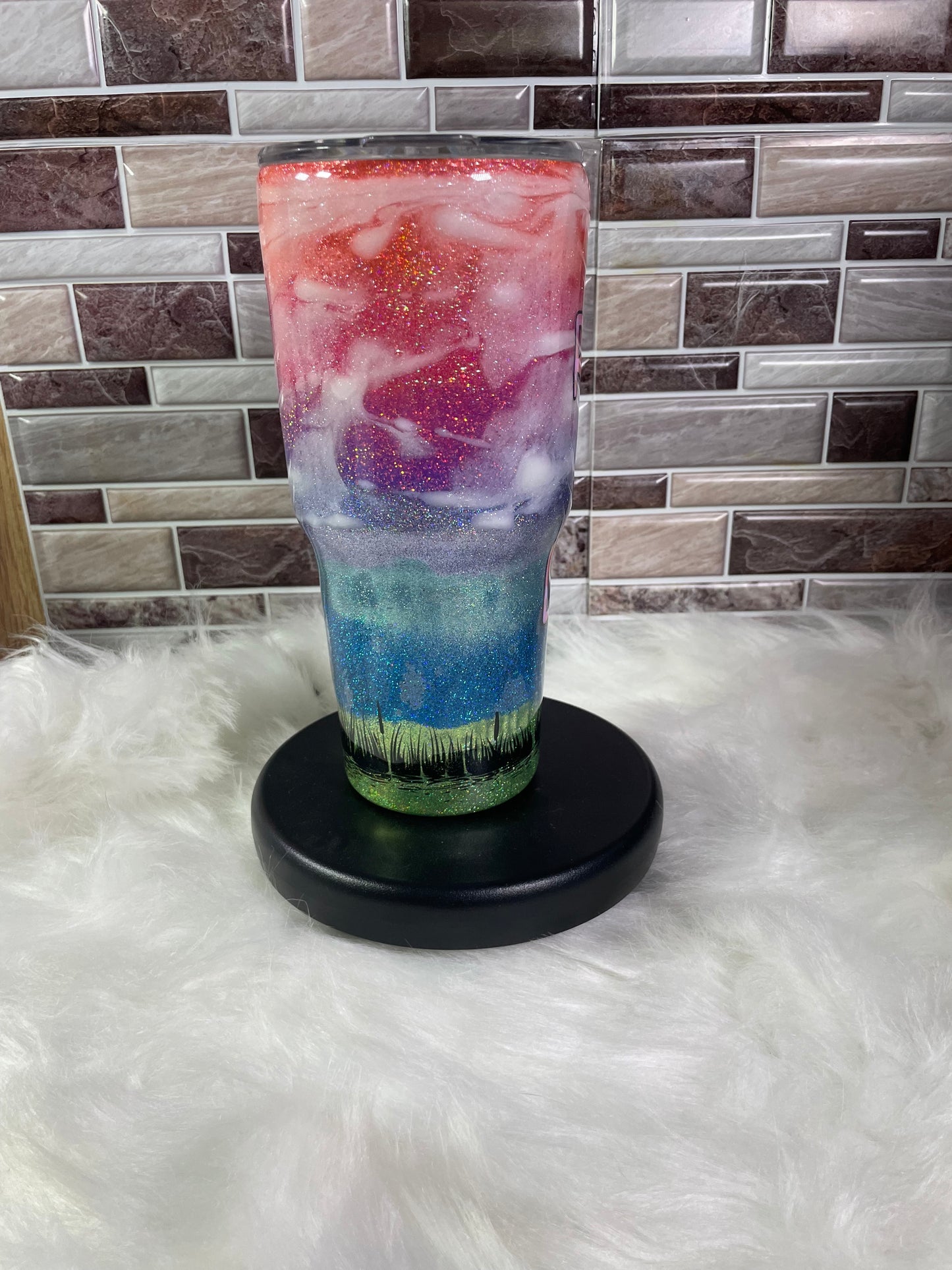 38 oz Stainless Steel River Sunset Tumbler